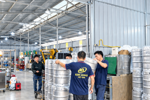 Keg Bia Kim Long Xuất Khẩu Sang Úc – Khẳng Định Chất Lượng Việt